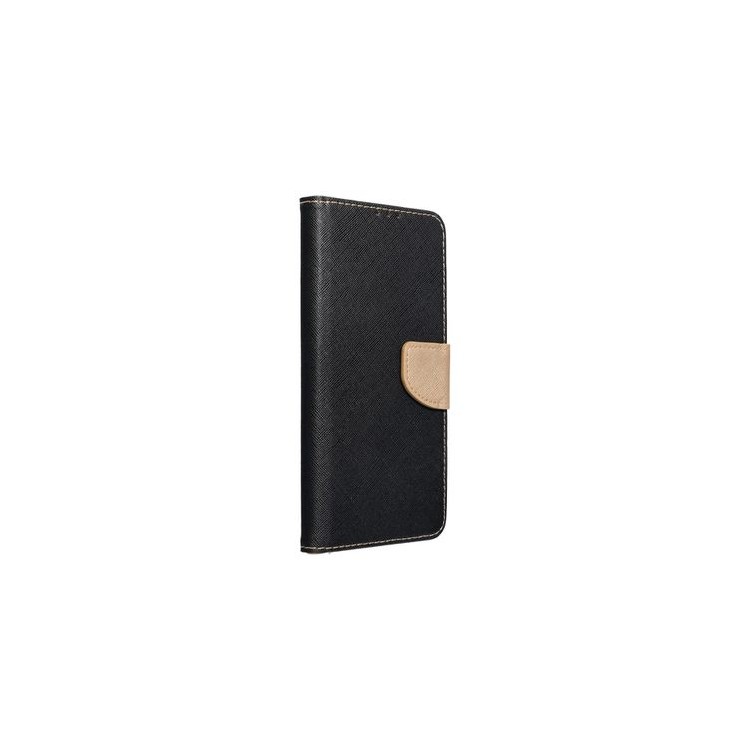 Etui Fancy Book case pour SAMSUNG A13 4G noir / or