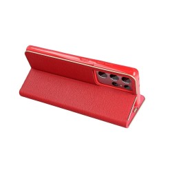 Etui Luna Book pour SAMSUNG A12 rouge