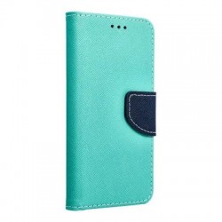 Etui Fancy pour iPhone 7 / 8 / SE 2020 / Menthe / Bleu marine