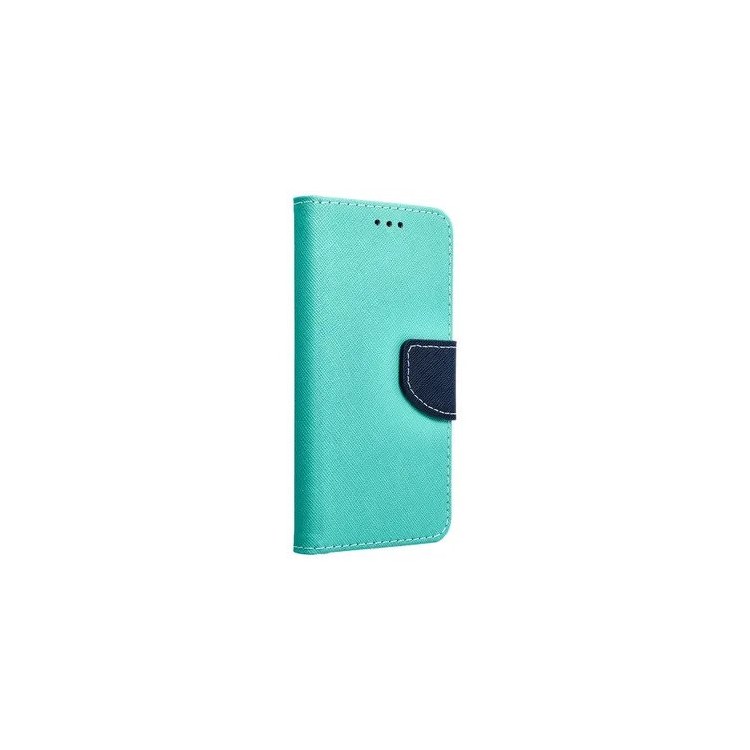 Etui Fancy pour iPhone 7 / 8 / SE 2020 / Menthe / Bleu marine