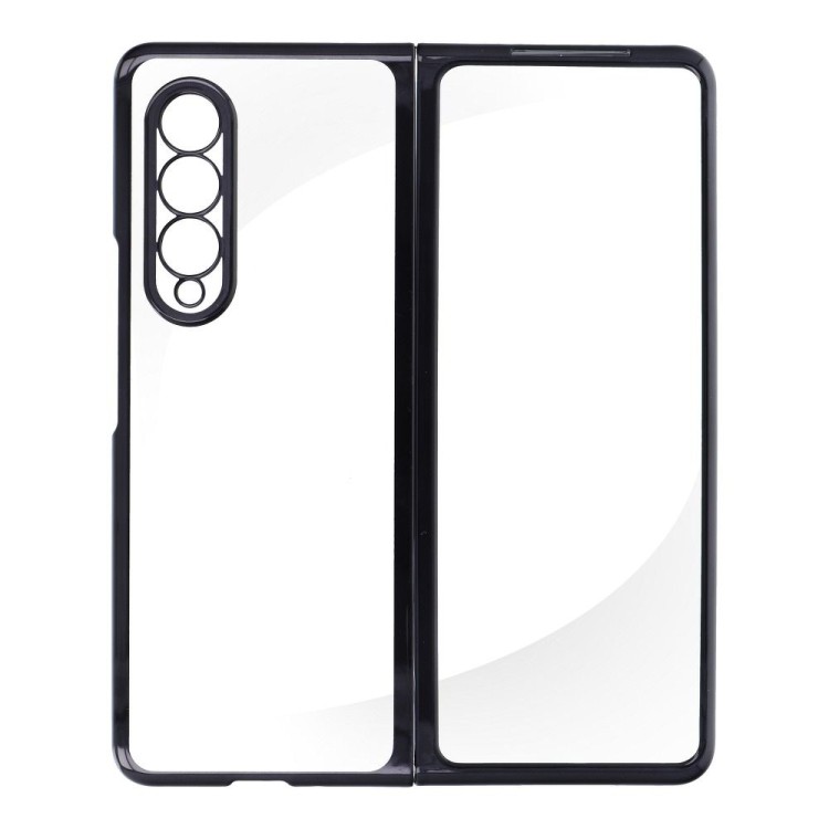 Coque Forcell pour Samsung Galaxy Z Fold 3 - Transparent / Noir