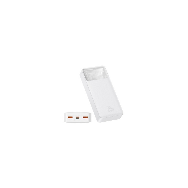 Baseus Powerbank 20.000mAh fast Charge avec écran LED - Blanc