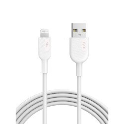 Câble Okkes charge rapide 2.1A USB Lightning 100cm