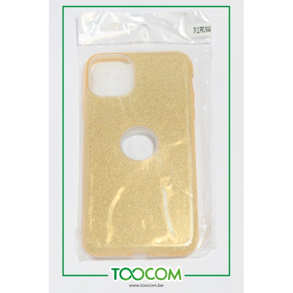 Coque pour iPhone 11 Pro Max - Or paillettes