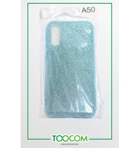 Coque arrière - Bleu Paillette - Samsung A50