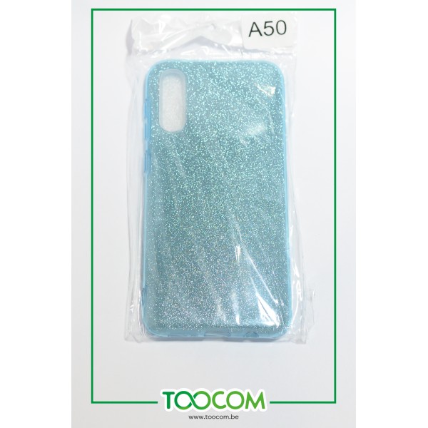 Coque arrière - Bleu Paillette - Samsung A50