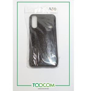 Coque arrière - Noir Paillette - Samsung A50