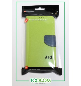 Etui classique pour Samsung Galaxy A52 - Vert / Bleu marine