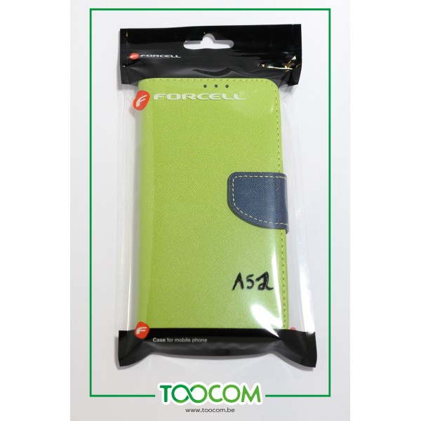 Etui classique pour Samsung Galaxy A52 - Vert / Bleu marine