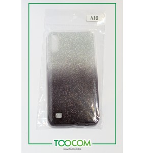 Coque arrière - Paillette Gris - Samsung A10