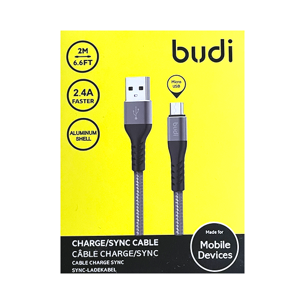 Câble Budi M8J197M USB / Micro USB 2m